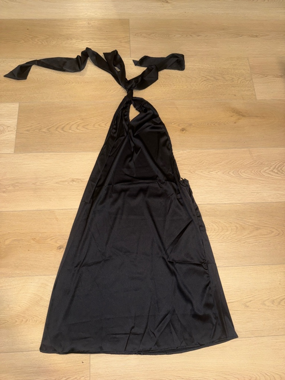 Black Halter Midi Dress - Sleek Women's Evening Dress